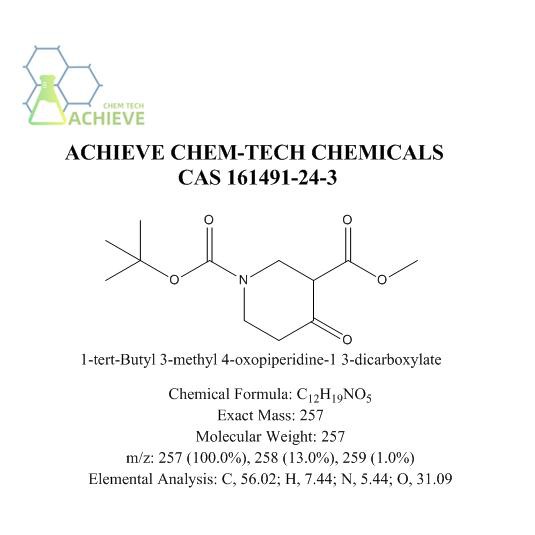1-Tert-Butyl 3-Methyl 4-Oxopiperidine-1,3-Dicarboxylate CAS 161491-24-3
