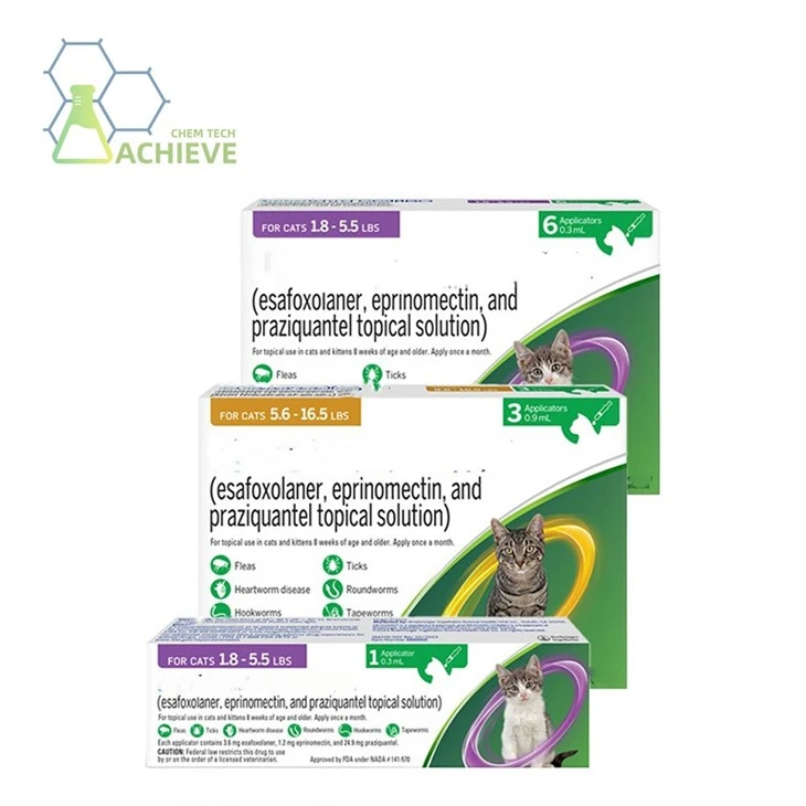 Esafoxolaner Eprinomectin And Praziquantel Topical Solution high quality