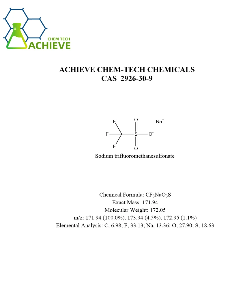 Sodium trifluoromethanesulfonate CAS 2926-30-9 | Shaanxi BLOOM Tech Co., Ltd Sodium trifluoromethanesulfonate CAS 2926-30-9 | Shaanxi BLOOM Tech Co., Ltd