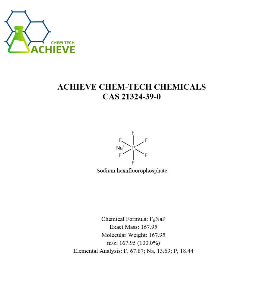 Sodium hexafluorophosphate CAS 21324-39-0 | Shaanxi BLOOM Tech Co., Ltd Sodium hexafluorophosphate CAS 21324-39-0 | Shaanxi BLOOM Tech Co., Ltd