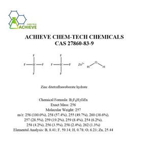 אבץ Ditetrafluoroborate Hydrate CAS 27860-83-9