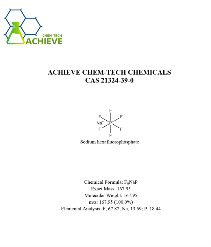 נתרן hexafluorophosphate cas 21324-39-0
